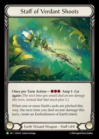 Staff of Verdant Shoots LGS333-RF - Gift with Purchase - Rosetta Archive Pack [JA] - Flesh and blood card