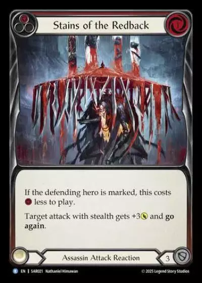 Stains of the Redback SAR021 - Silver Age Chapter 2 - Arakni, Web of Deceit - Flesh and blood card