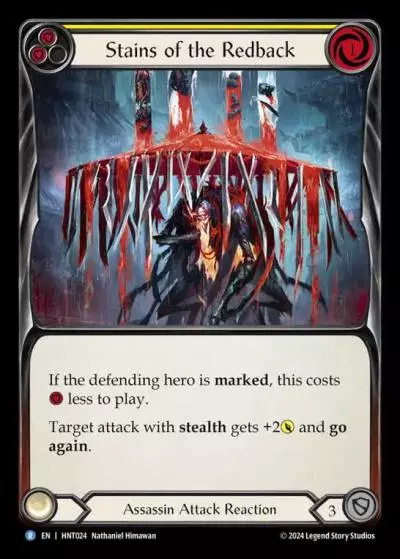 Stains of the Redback YELLOW HNT024 - The Hunted - Flesh and blood card