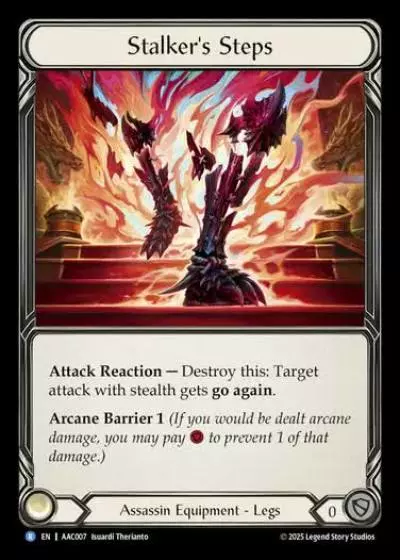 Stalker's Steps AAC007-RF - Armory Deck - Arakni, 5L!p3d 7hRu 7h3 cR4X - Flesh and blood card