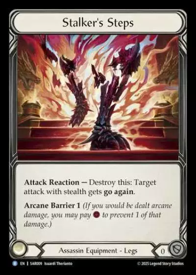 Stalker's Steps SAR009 - Silver Age Chapter 2 - Arakni, Web of Deceit - Flesh and blood card