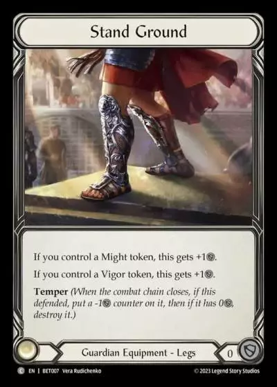 Stand Ground BET007 - Betsy - Heavy Hitters Blitz Deck - Flesh and blood card