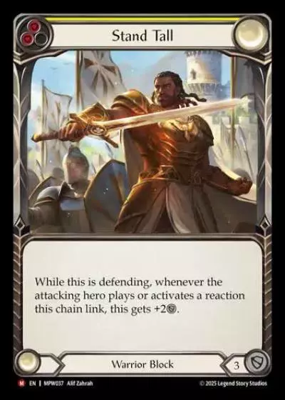 Stand Tall MPW037 - Mastery Pack Warrior - Flesh and blood card