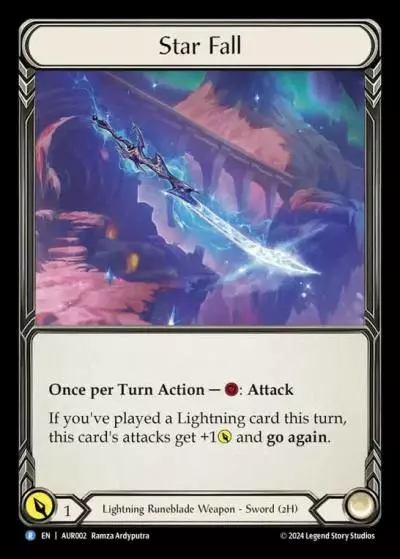 Star Fall AUR002 - 1st Strike - Aurora - Flesh and blood card