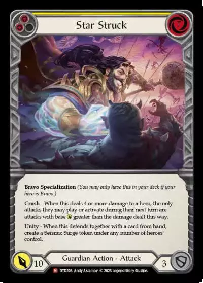 Star Struck YELLOW DTD203 - Dusk till Dawn - Flesh and blood card