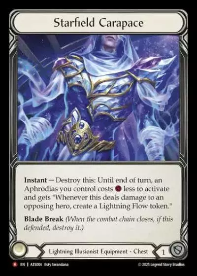 Starfield Carapace AZS004-RF - Armory Deck - Zyggy Starlight - Flesh and blood card