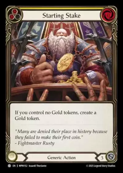 Starting Stake MPW152 - Mastery Pack Warrior - Flesh and blood card