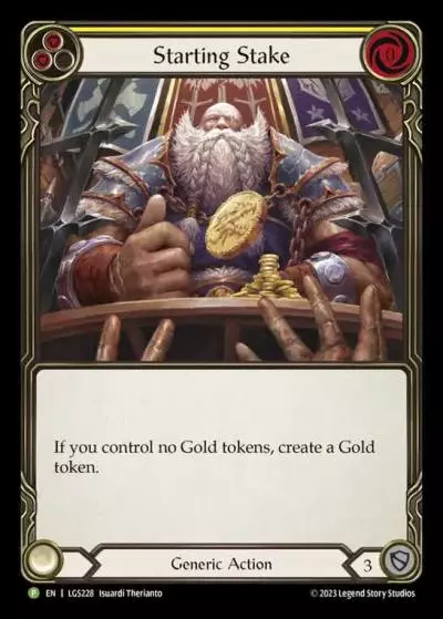 Starting Stake YELLOW LGS228-CF - Pre-release - Heavy Hitters - Flesh and blood card