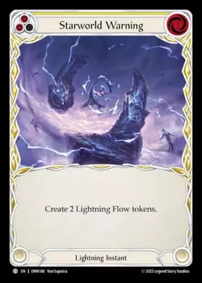 Starworld Warning OMN188 - Omens of the Third Age - Flesh and blood card
