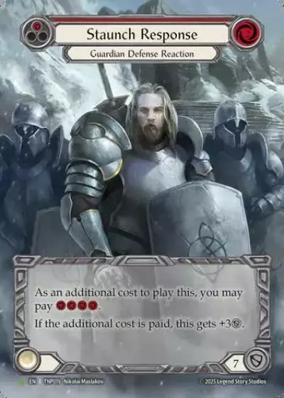 Staunch Response TNP019-MV - Tournament Pack - Flesh and blood card