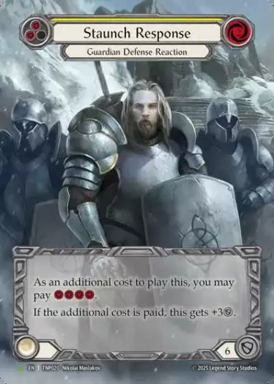 Staunch Response TNP020-MV - Tournament Pack - Flesh and blood card