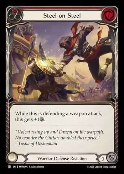 Steel on Steel MPW096 - Mastery Pack Warrior - Flesh and blood card