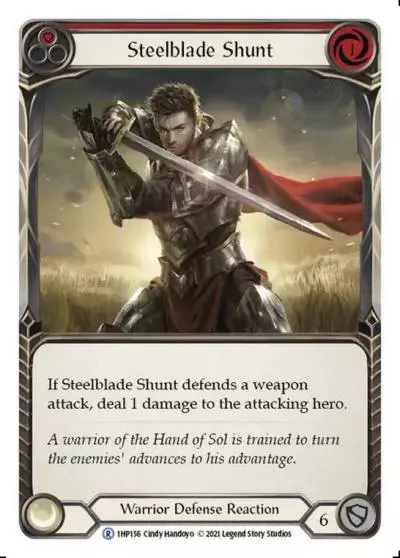 Steelblade Shunt RED 1HP156 - History Pack 1 - Flesh and blood card