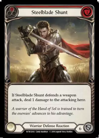 Steelblade Shunt RED WTR126 - Welcome to Rathe - Flesh and blood card