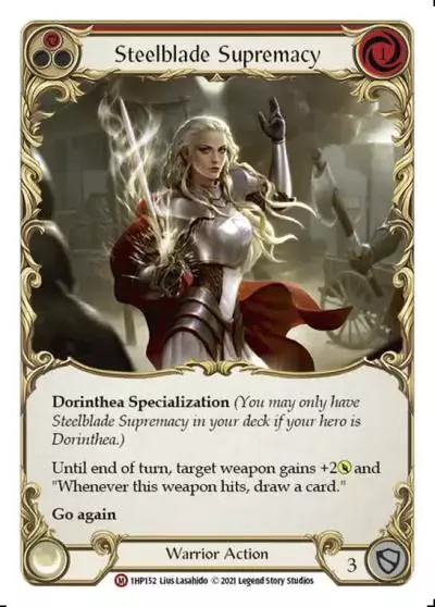 Steelblade Supremacy RED 1HP152 - History Pack 1 - Flesh and blood card