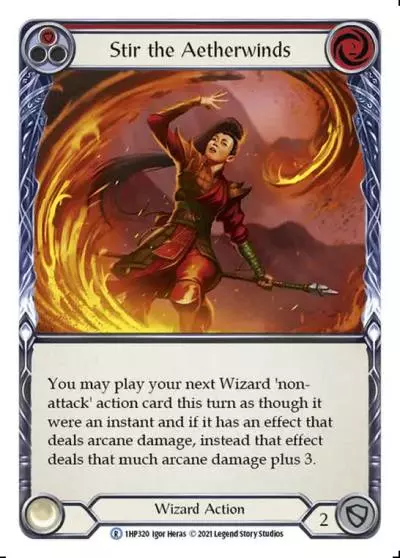 Stir the Aetherwinds RED 1HP320 - History Pack 1 - Flesh and blood card