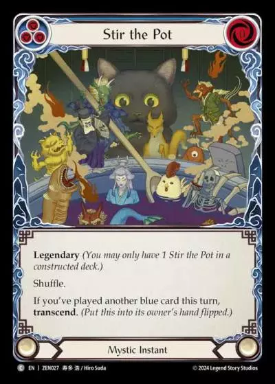 Stir the Pot BLUE ZEN027 - Zen - Blitz Deck - Flesh and blood card