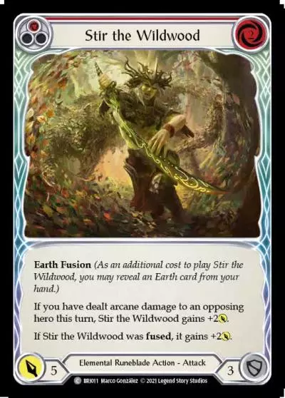 Stir the Wildwood RED BRI011 - Briar - Blitz Deck - Flesh and blood card
