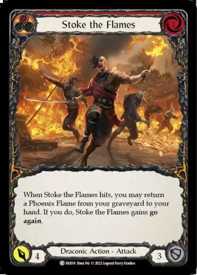 Stoke the Flames RED FAI014 - Fai - Blitz Deck - Flesh and blood card