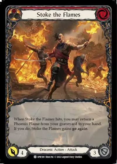 Stoke the Flames RED UPR100-EA - Uprising - Flesh and blood card