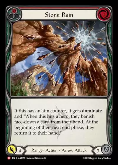 Stone Rain RED AAZ016 - Armory Deck - Azalea, Ace in the Hole - Flesh and blood card