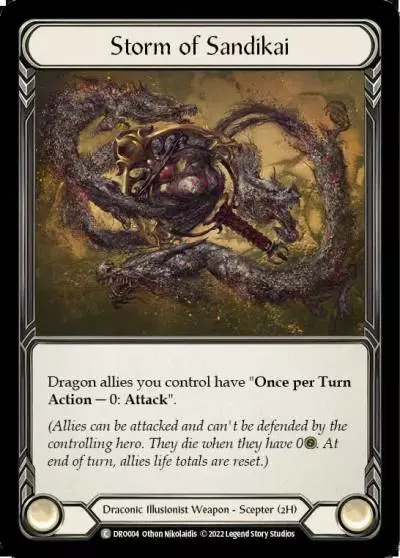 Storm of Sandikai DRO004 - Dromai - Blitz Deck - Flesh and blood card