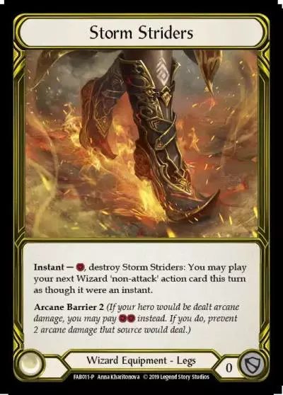 Storm Striders FAB011-GF - Premier Organized Play - Arcane Rising - Flesh and blood card