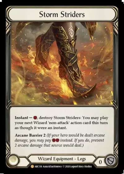 Storm Striders U-ARC116-RF - Arcane Rising - Unlimited - Flesh and blood card