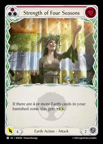 Strength of Four Seasons RED ROS058 - Rosetta - Flesh and blood card