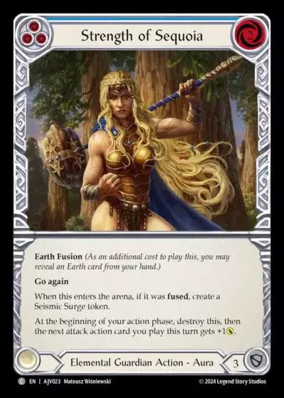 Strength of Sequoia BLUE AJV023 - Armory Deck Origins - Jarl Vetreiði - Flesh and blood card