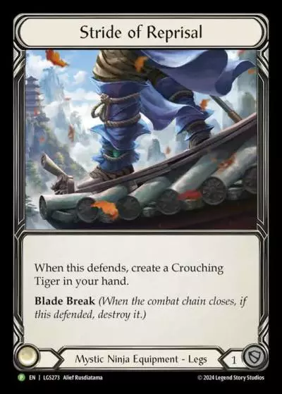 Stride of Reprisal LGS273-RF - Pre-release - Part the Mistveil - Flesh and blood card