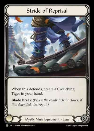 Stride of Reprisal ZEN006 - Zen - Blitz Deck - Flesh and blood card