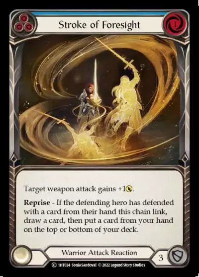 Stroke of Foresight BLUE 1HT024 - Dorinthea - Blitz Deck - Flesh and blood card