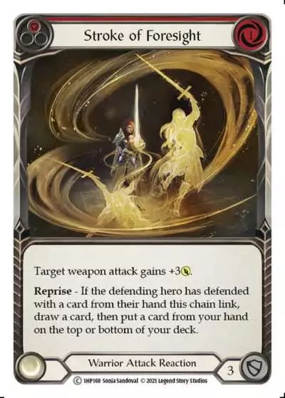 Stroke of Foresight RED 1HP168 - History Pack 1 - Flesh and blood card