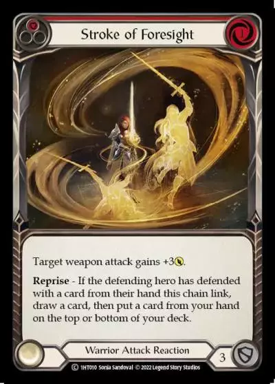 Stroke of Foresight RED 1HT010 - Dorinthea - Blitz Deck - Flesh and blood card