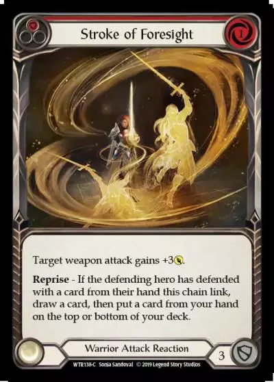 Stroke of Foresight RED WTR138 - Welcome to Rathe - Flesh and blood card