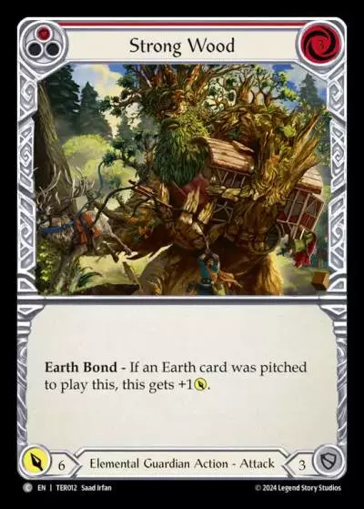Strong Wood RED TER012 - 1st Strike - Terra - Flesh and blood card