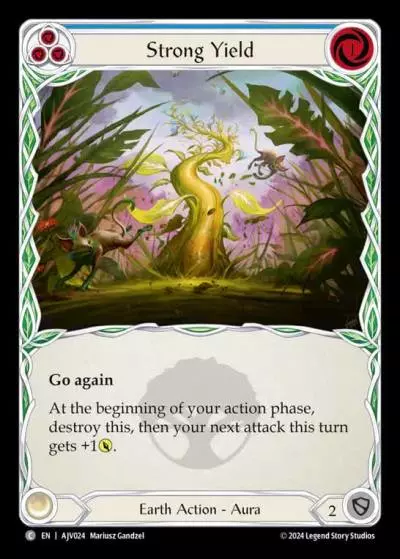 Strong Yield BLUE AJV024 - Armory Deck Origins - Jarl Vetreiði - Flesh and blood card