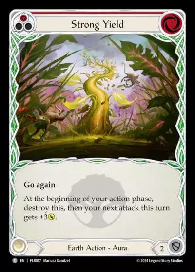 Strong Yield RED FLR017 - Rosetta Blitz Deck - Florian - Flesh and blood card