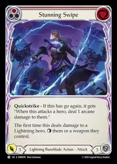 Stunning Swipe OMN074 - Omens of the Third Age - Flesh and blood card