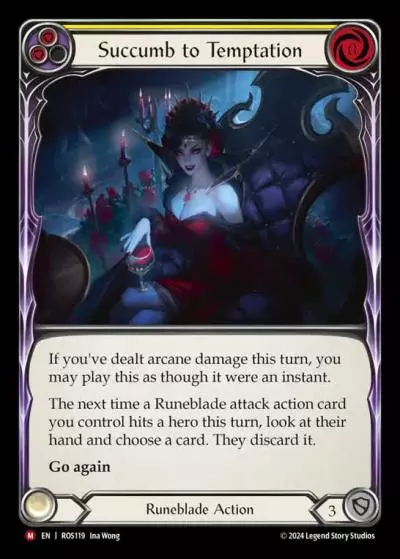 Succumb to Temptation YELLOW ROS119 - Rosetta - Flesh and blood card