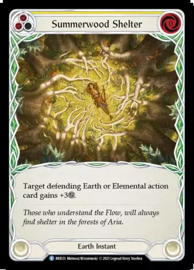 Summerwood Shelter YELLOW BRI023 - Briar - Blitz Deck - Flesh and blood card