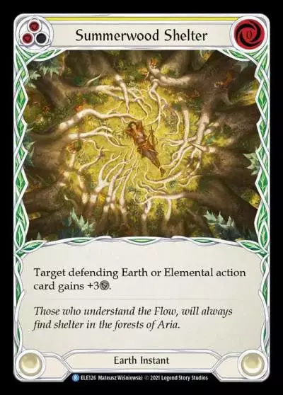 Summerwood Shelter YELLOW ELE126 - Tales of Aria - Flesh and blood card