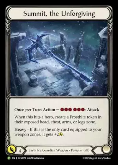 Summit, the Unforgiving GEM070-CF - GEM - Pack 3 - Flesh and blood card