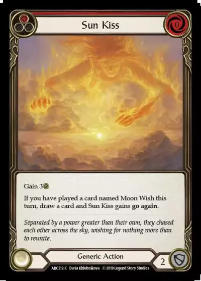 Sun Kiss RED ARC212 - Arcane Rising - Flesh and blood card