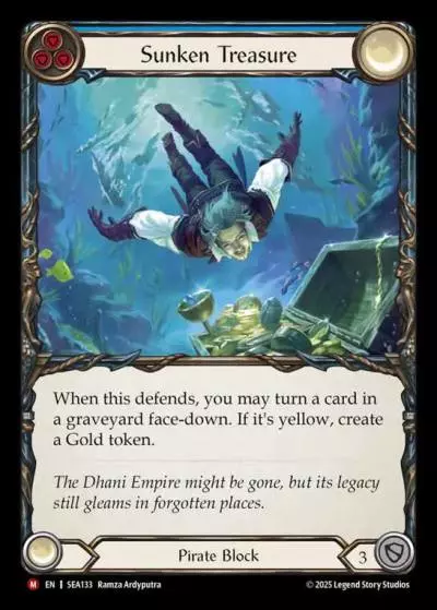 Sunken Treasure BLUE SEA133 - High Seas - Flesh and blood card