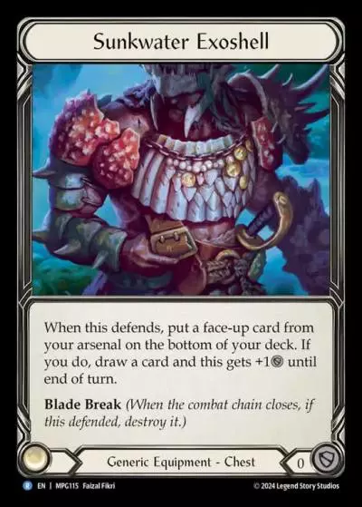 Sunkwater Exoshell MPG115 - Mastery Pack Guardian - Flesh and blood card
