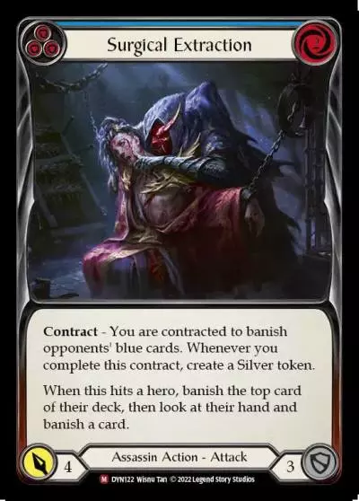 Surgical Extraction BLUE DYN122 - Dynasty - Flesh and blood card