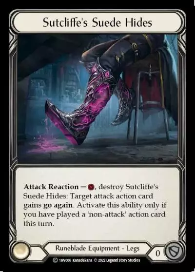 Sutcliffe's Suede Hides 1HV006 - Viserai - Blitz Deck - Flesh and blood card