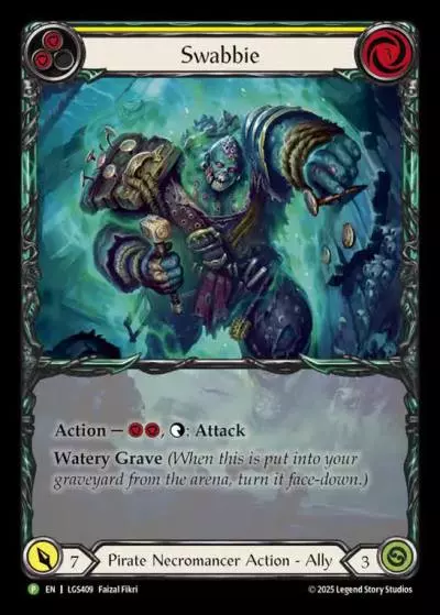 Swabbie YELLOW LGS409-RF - World Premiere - High Seas - Flesh and blood card